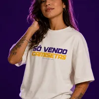 Camiseta Oversized Escudo SV — Off-White - imagem 2