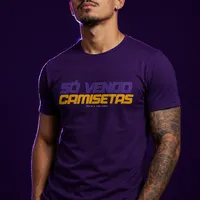 Camiseta Slim Escudo SV — Roxa - imagem 1