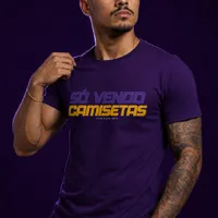 Camiseta Slim Escudo SV — Roxa - imagem 2