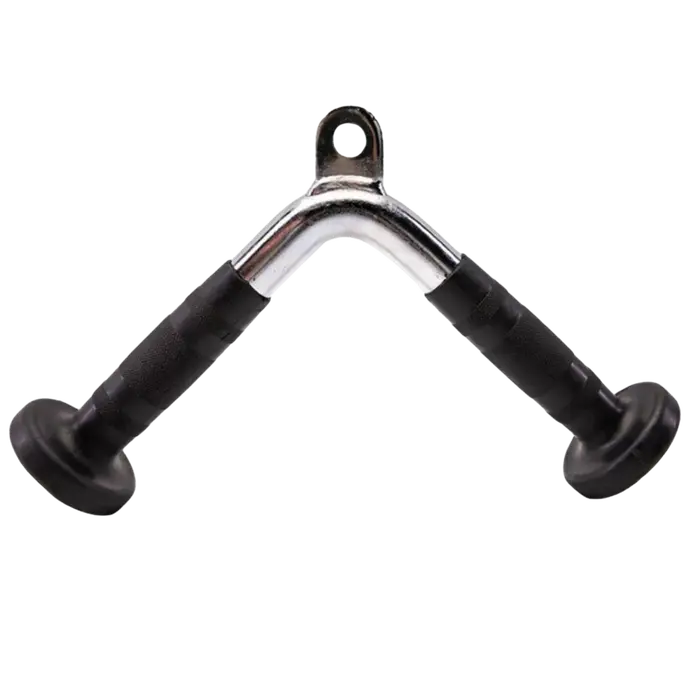 Puxador Tríceps Cromado Manoplas Injetadas