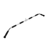 BARRA PUXADOR COSTAS 1200mm  MACIÇO CROMADO GIRATÓRIO COM  MANOPLAS INJETADAS - imagem 1