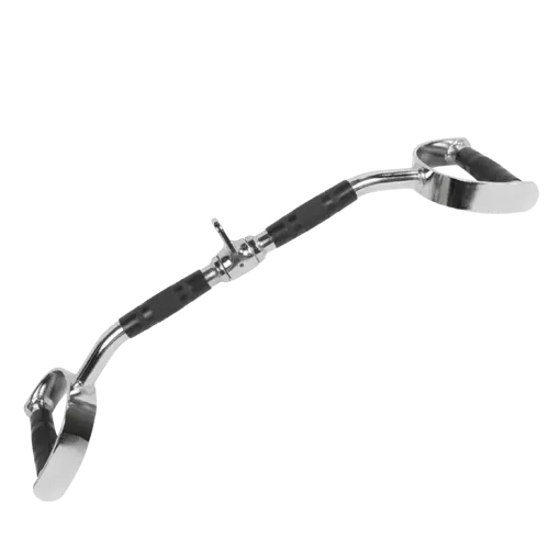 BARRA CURVA COM ESTRIBO 600mm  CROMADO GIRATÓRIO COM  MANOPLAS INJETADAS