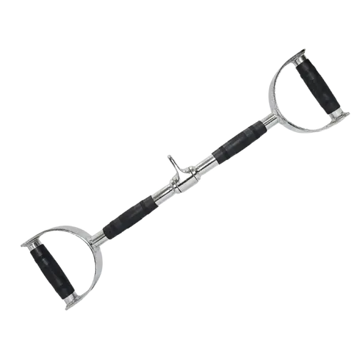 Barra Reta Com Estribo Pontal 60cm Cromada Giratoria Manoplas Injetadas