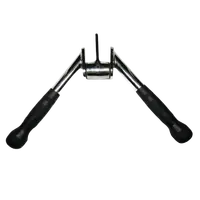 PUXADOR TRÍCEPS CROMADO  GIRATÓRIO COM MANOPLAS  INJETADAS - imagem 1