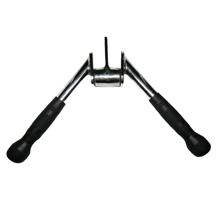 PUXADOR TRÍCEPS CROMADO  GIRATÓRIO COM MANOPLAS  INJETADAS