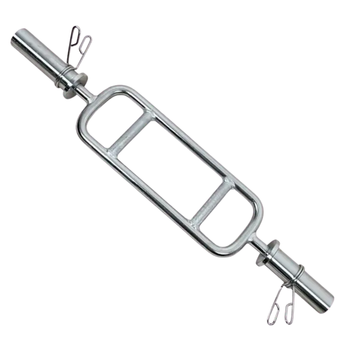 Barra H Cromada Olímpica Com Presilhas