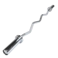 Barra W Cromada Olímpica Com Presilhas - imagem 1