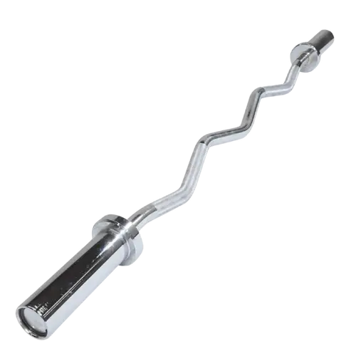 Barra W Cromada Olímpica 1200mm Com Presilhas