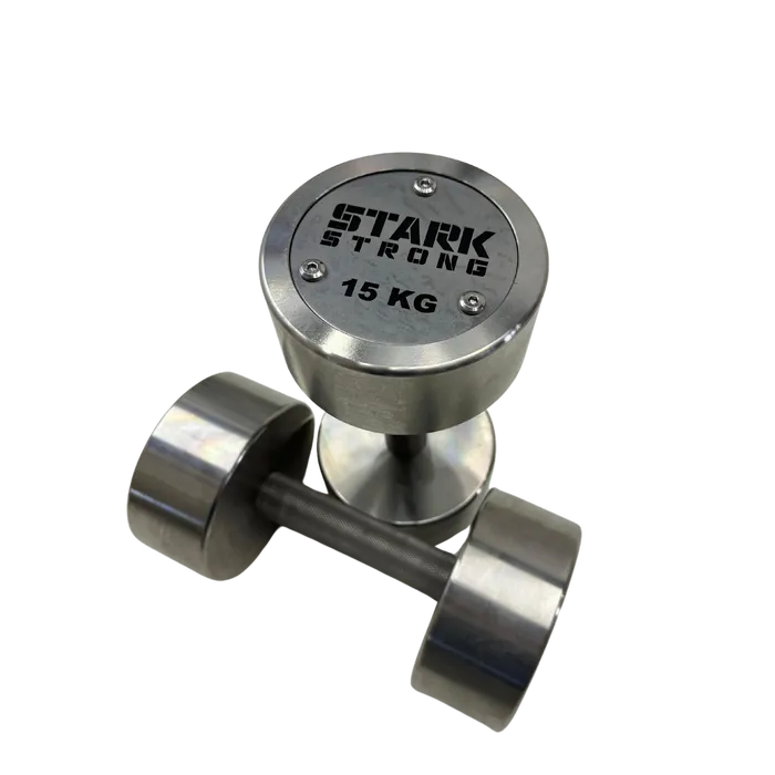 KIT DUMBBELL CROMADO 55KG ATÉ 70KG - STARK STRONG