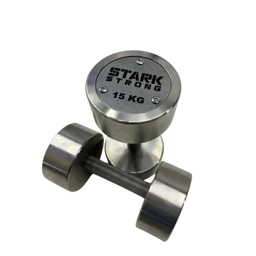 KIT DUMBBELL CROMADO 35KG ATÉ 50KG - STARK STRONG