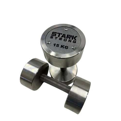 KIT DUMBBELL CROMADO 12,5KG ATÉ 30KG - STARK STRONG