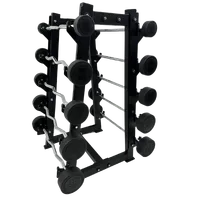 KIT DE BARRA MONTADA W INJETADA PEGADA CROMADA - 10KG À 30KG - STARK STRONG - imagem 1