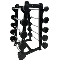 KIT DE BARRA MONTADA RETA INJETADA PEGADA CROMADA - 10KG À 30KG - STARK STRONG - imagem 1