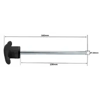 Pino de carga T com 130mm para bateria de peso - imagem 2