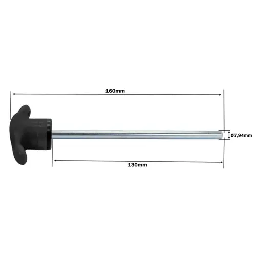 Pino de carga T com 130mm para bateria de peso