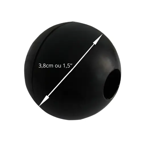 Bolinha para cabo de aço 1,5" furo 1/2''