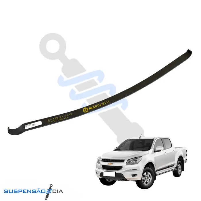 Segunda Mola Reforço Traseira S10 2015 a 2022 Marchetti