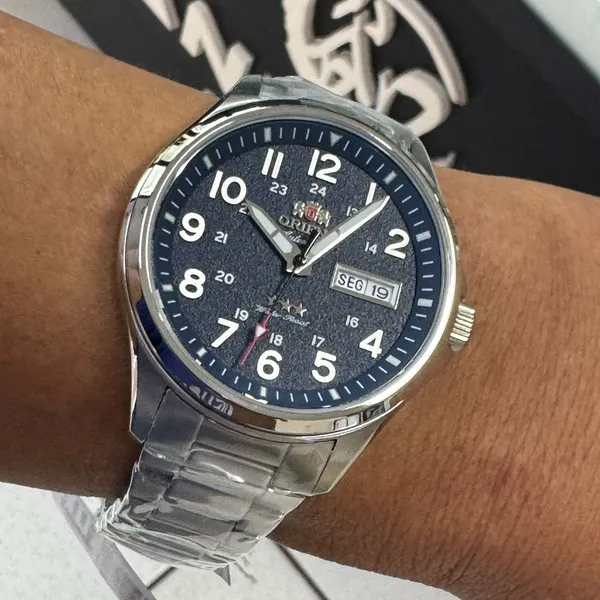 Orient 3 Estrelas Automático Sports Land YN6SS007 azul