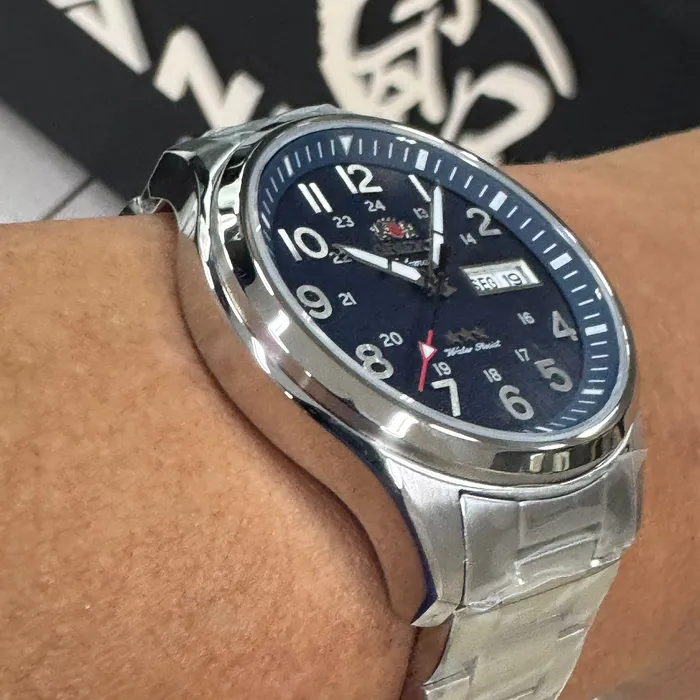 Orient 3 Estrelas Automático Sports Land YN6SS007 azul