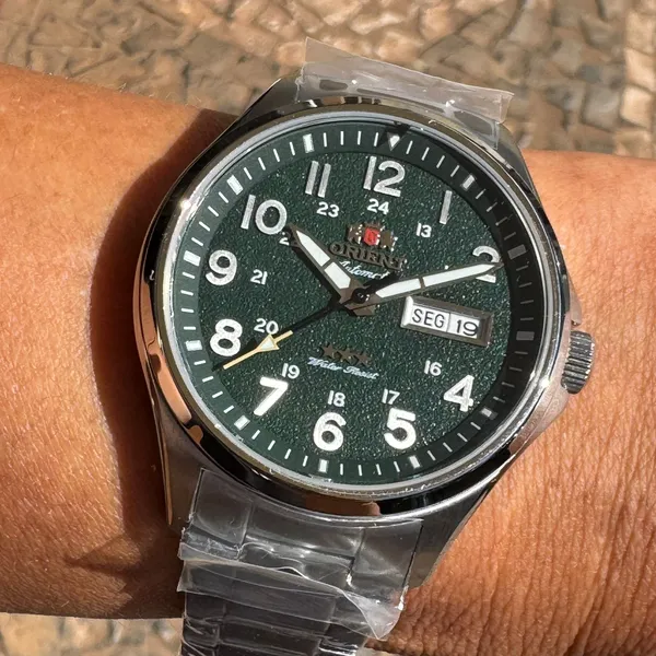 Orient 3 Estrelas Automático Sports Land YN6SS007 verde