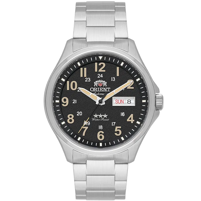 Orient 3 Estrelas Automático Sports Land YN6SS007 preto