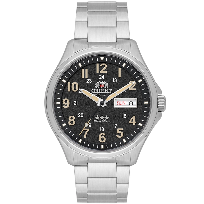 Orient 3 Estrelas Automático Sports Land YN6SS007 preto