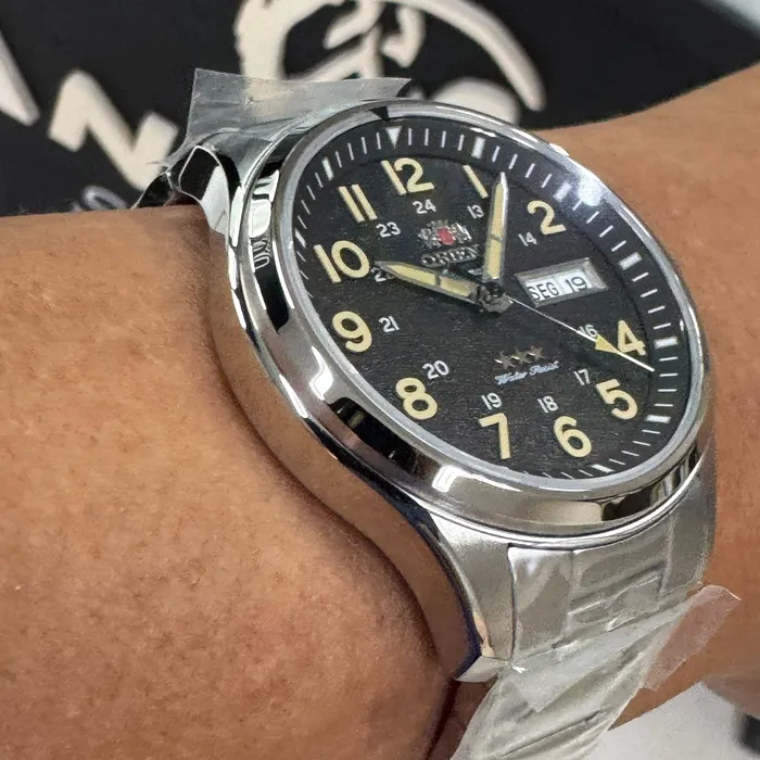 Orient 3 Estrelas Automático Sports Land YN6SS007 preto