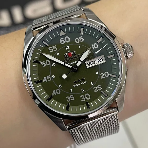 Orient 3 Estrelas Automático Sports Air YN6SS009 verde