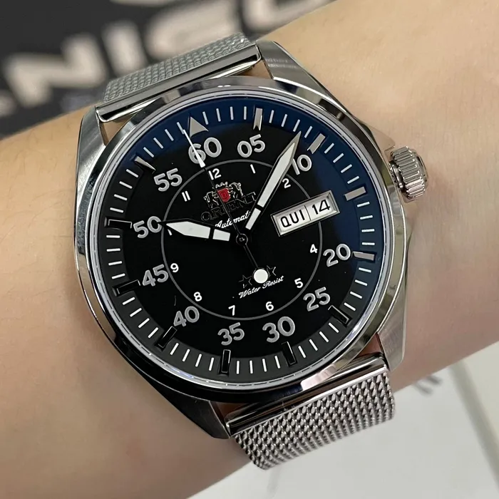 Orient 3 Estrelas Automático Sports Air YN6SS009 preto