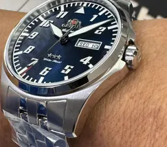 Orient 3 Estrelas Automático Sports Air YN6SS010 azul - imagem 6