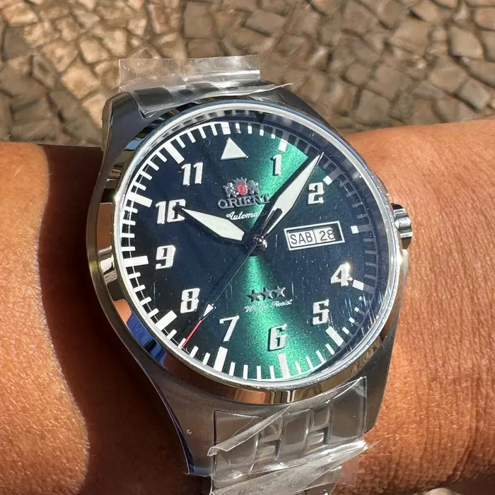 Orient 3 Estrelas Automático Sports Air YN6SS010 verde