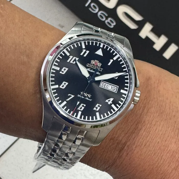 Orient 3 Estrelas Automático Sports Air YN6SS010 preto