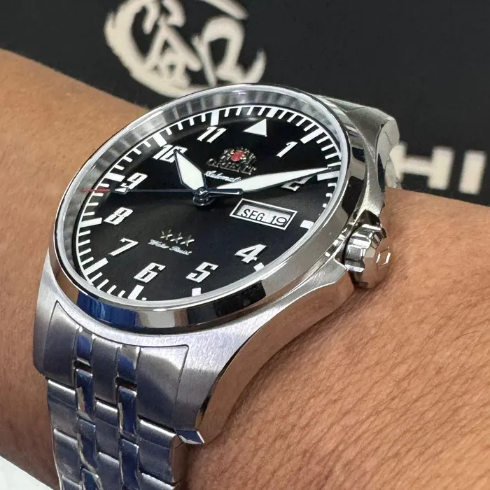 Orient 3 Estrelas Automático Sports Air YN6SS010 preto