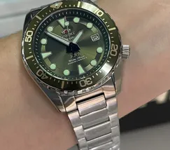 Orient 3 Estrelas Automático Sports Sea YN6SS011 Verde - imagem 5