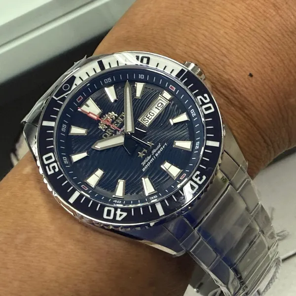 Orient 3 Estrelas Automático Sports Sea YN6SS012 azul