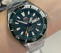 Orient 3 Estrelas Automático Sports Sea YN6SS012 Verde - imagem 1