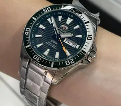 Orient 3 Estrelas Automático Sports Sea YN6SS012 Verde - imagem 4