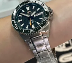 Orient 3 Estrelas Automático Sports Sea YN6SS012 Verde - imagem 5