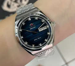 Orient 3 Estrelas Automático Heritage YN6SS014 azul - imagem 6