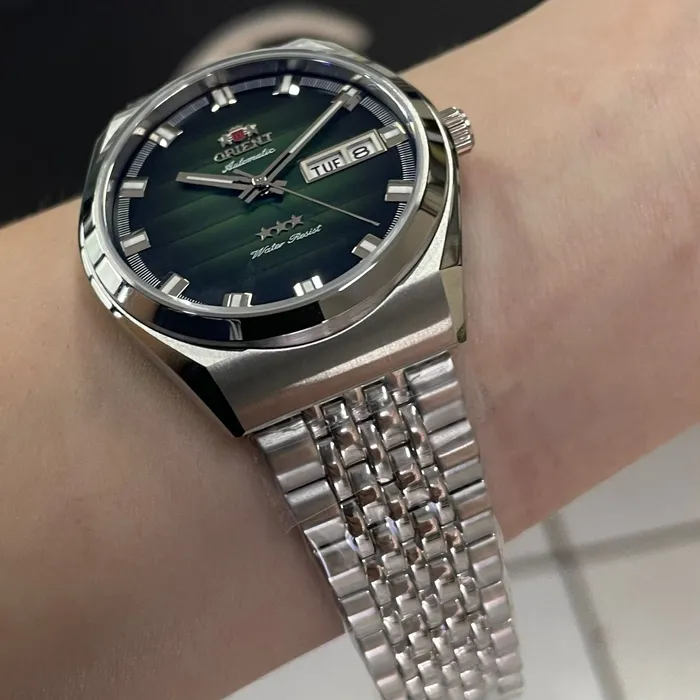 Orient 3 Estrelas Automático Heritage YN6SS014 Verde