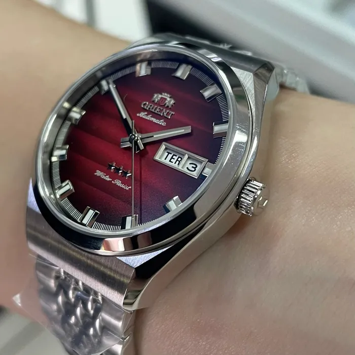 Orient 3 Estrelas Automático Heritage YN6SS014 Vermelho