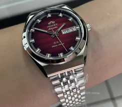 Orient 3 Estrelas Automático Heritage YN6SS014 Vermelho - imagem 3