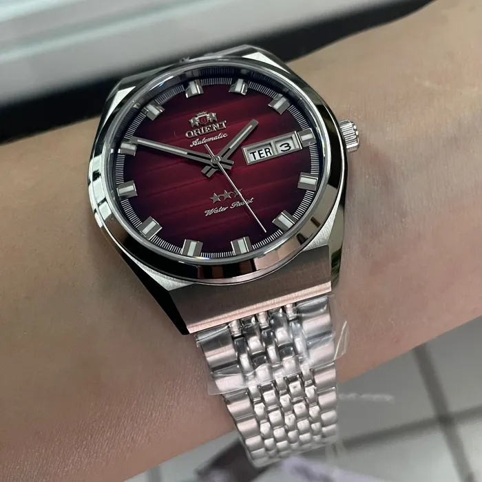 Orient 3 Estrelas Automático Heritage YN6SS014 Vermelho