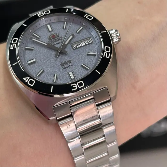 Orient 3 Estrelas Automático Elegance YN6SS017 Azul celeste