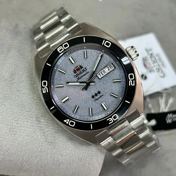 Orient 3 Estrelas Automático Elegance YN6SS017 Azul celeste