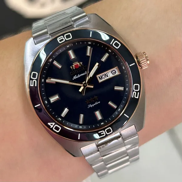 Orient 3 Estrelas Automático Elegance YN6MM017 Azul