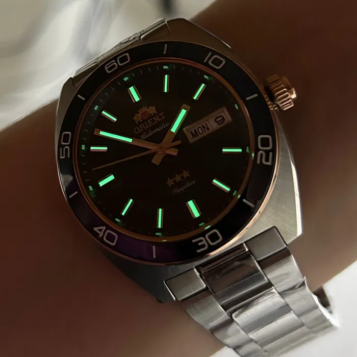 Orient 3 Estrelas Automático Elegance YN6MM017 Azul