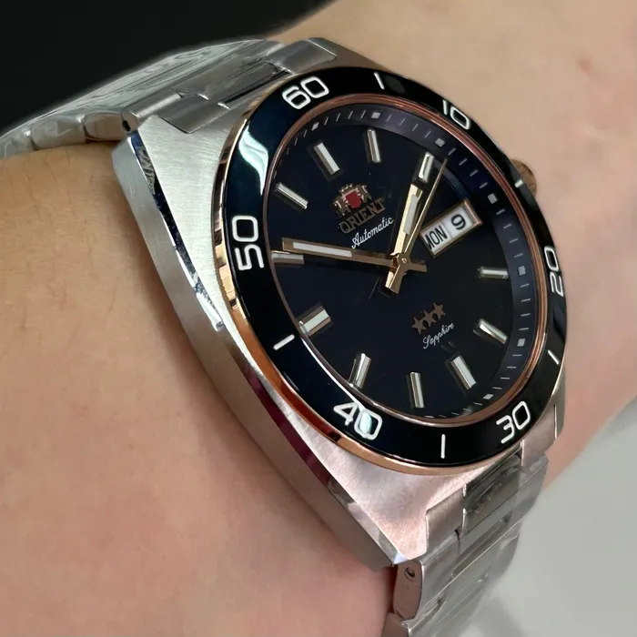 Orient 3 Estrelas Automático Elegance YN6MM017 Azul