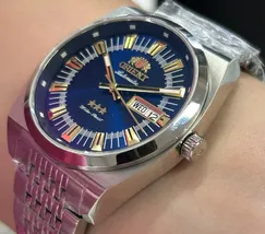 Orient 3 Estrelas Automático Heritage YN6SS018 Azul - imagem 4