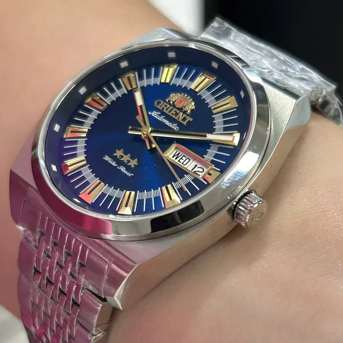 Orient 3 Estrelas Automático Heritage YN6SS018 Azul